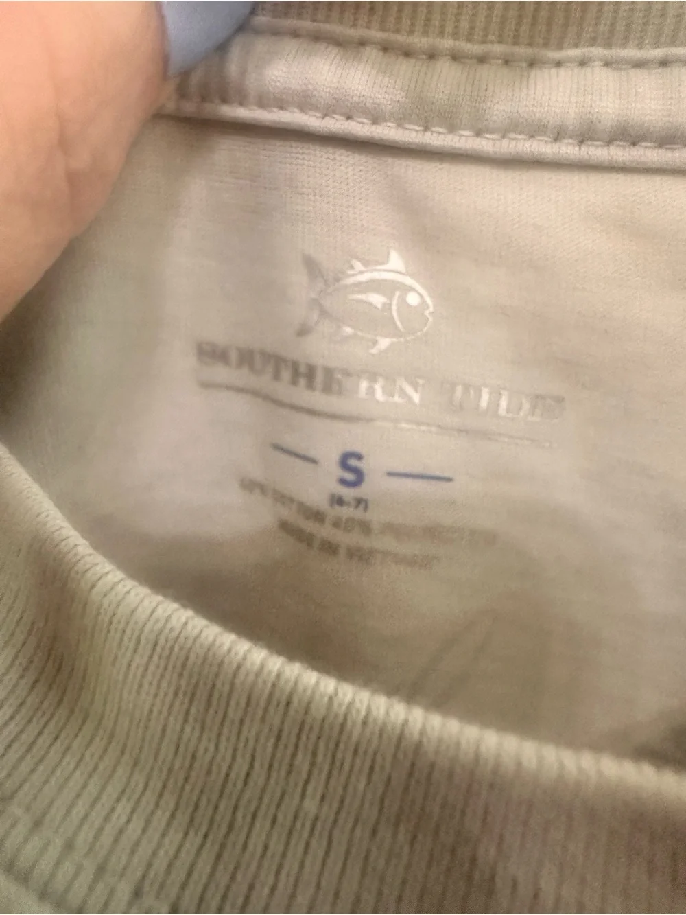 Southern Tide Kids Reindeer Games Christmas tee in Light gray